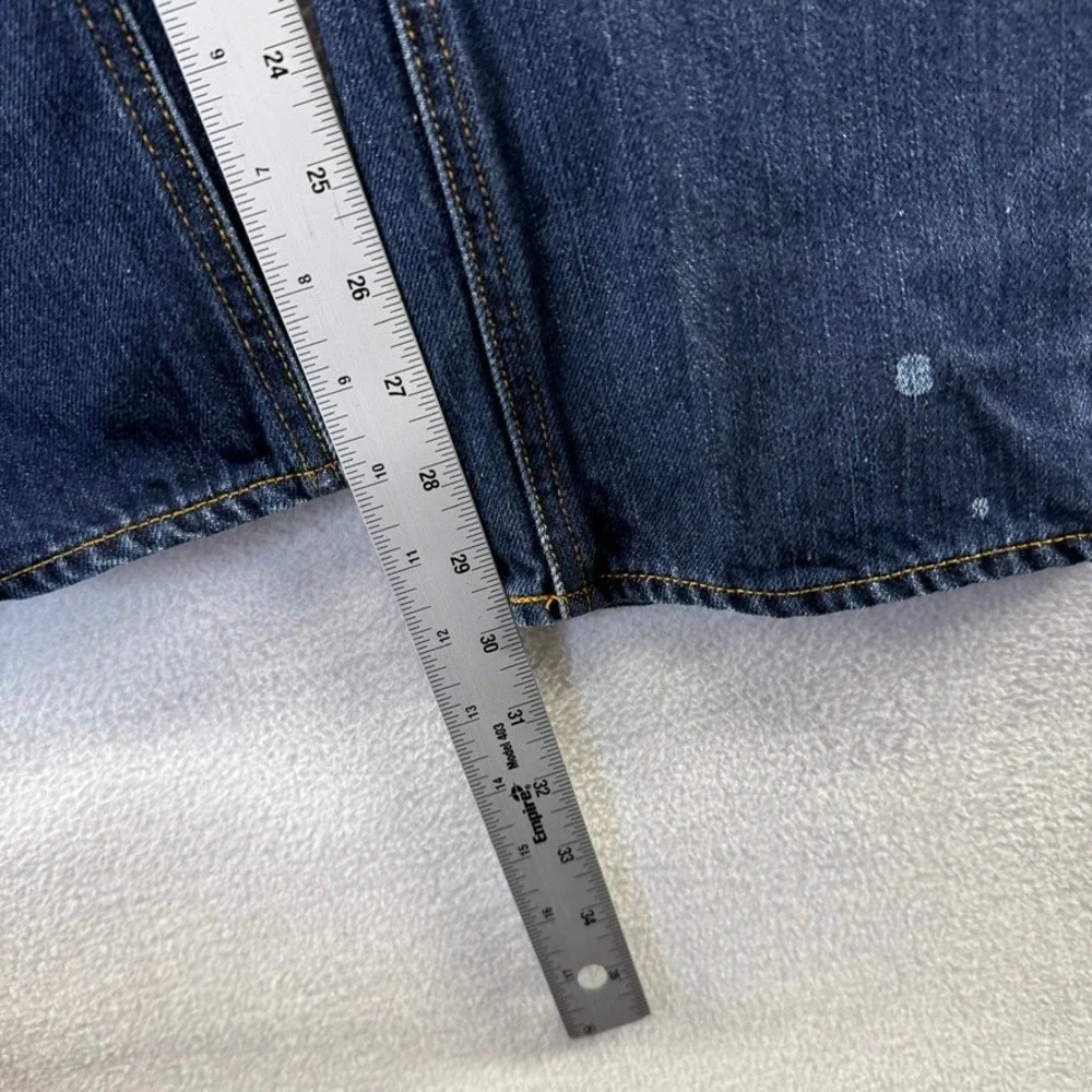 J.Crew Jeans Mens 31x32 fit 31x30 Blue The Sutton Denim Straight Dark Wash Faded